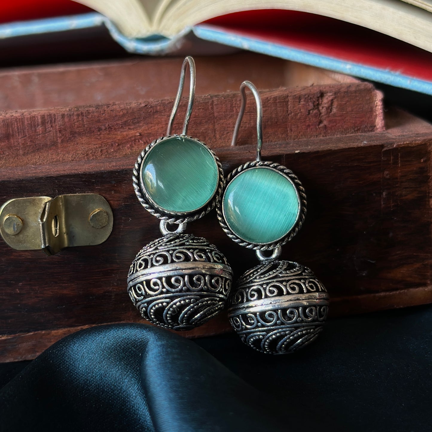 Candy 🍭 Jhumki | Monalisa Stone Jhumka / Hangings - Bloom - By Sushmita