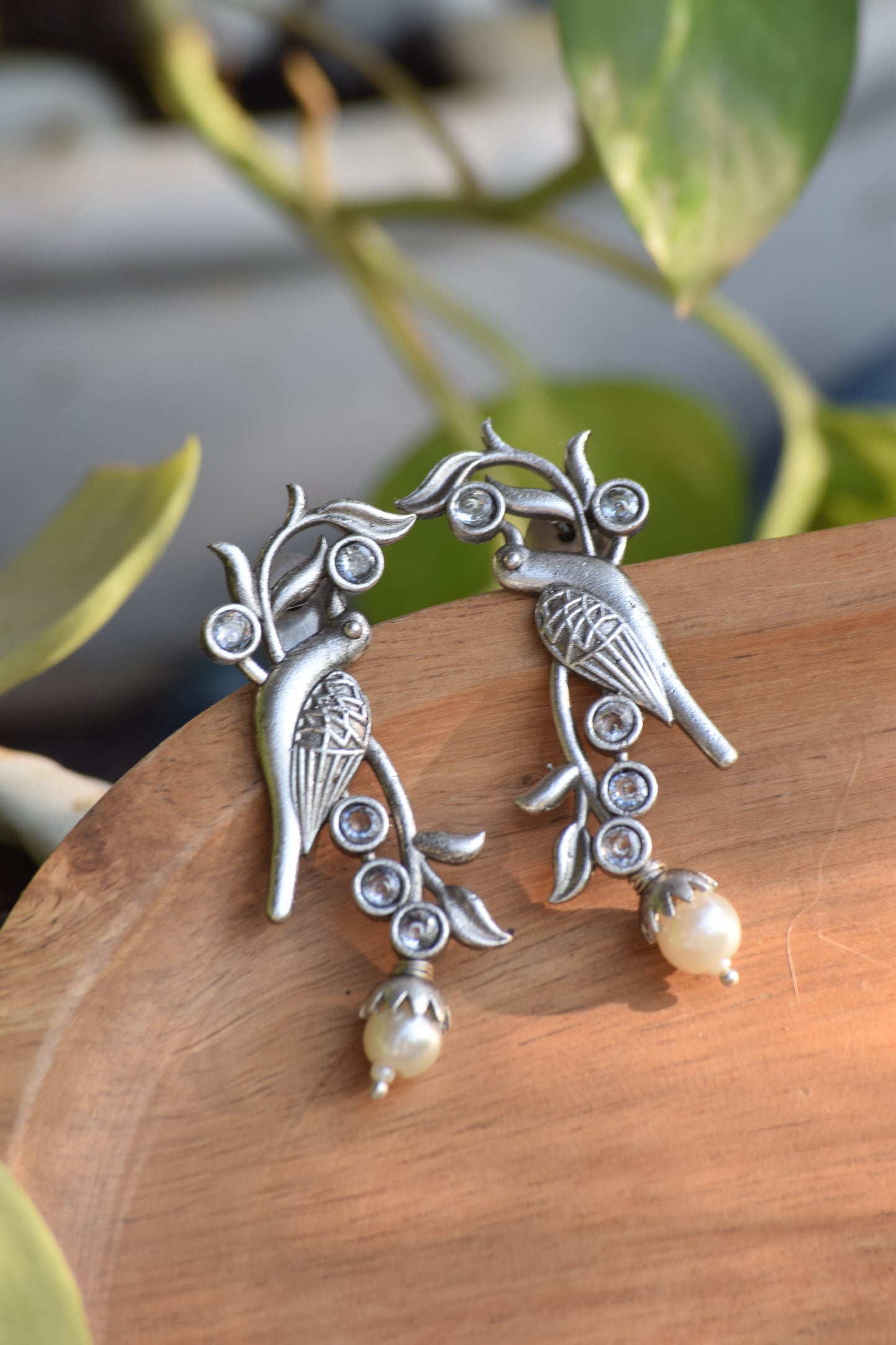 Qurbat Silver Earrings - Bloom - By Sushmita