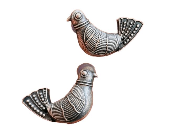 Birdie Silver Stud Earrings