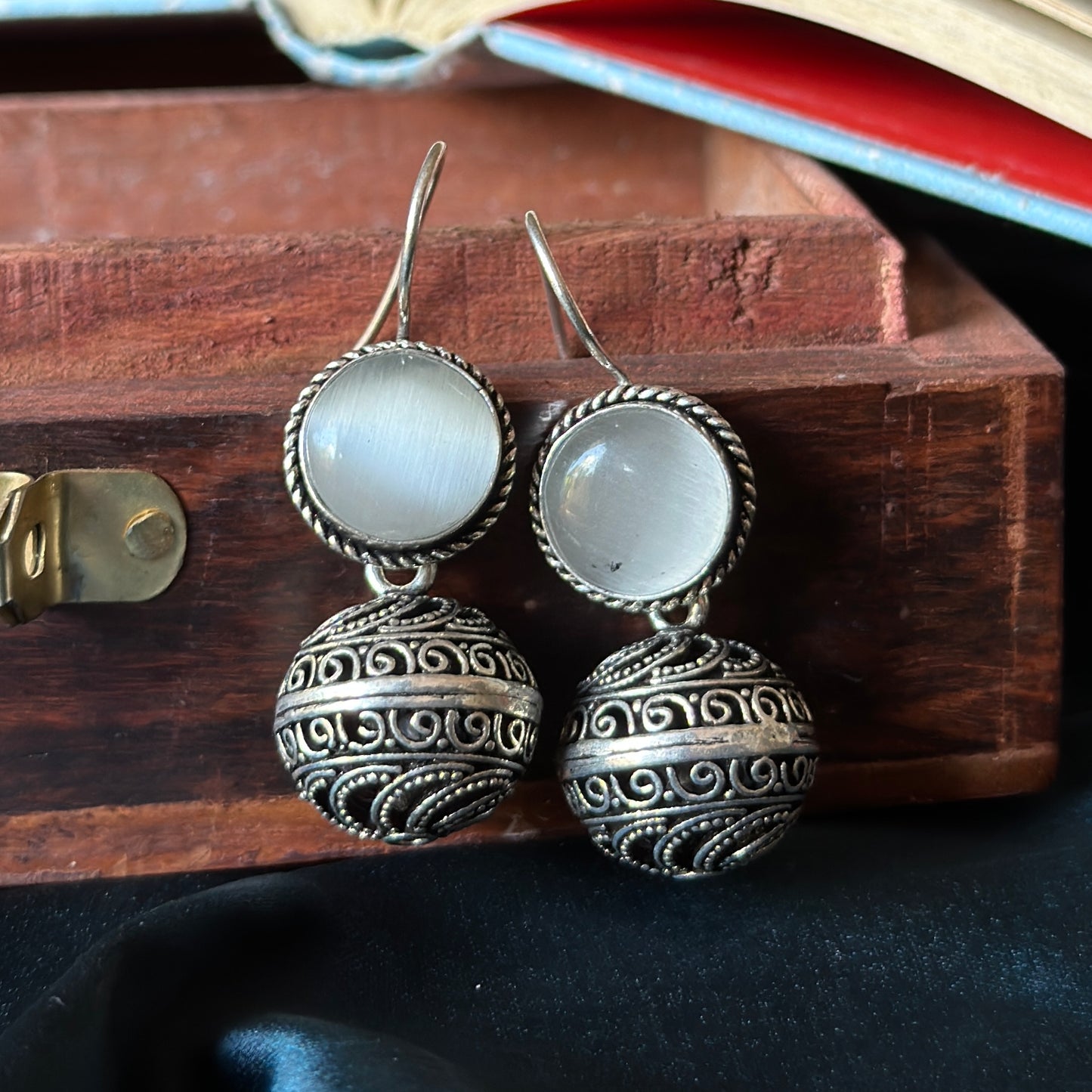 Candy 🍭 Jhumki | Monalisa Stone Jhumka / Hangings - Bloom - By Sushmita