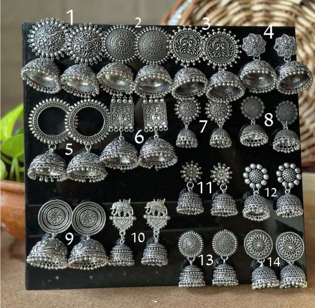Daily-Wear Jhumka |pick any five for 999 | AUTOMATIC DISCOUNT ON CHECKOUT - Bloom - By Sushmita