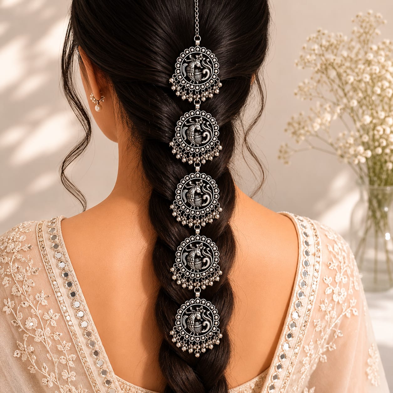 Silver Hair Chain - Choti Phool