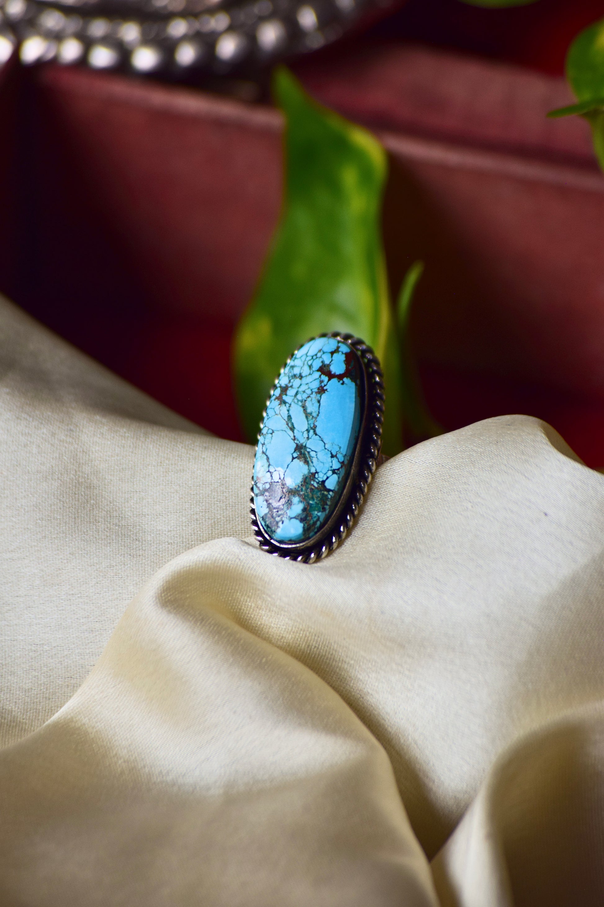 Natural Stone Adjustable Ring - Bloom - By Sushmita