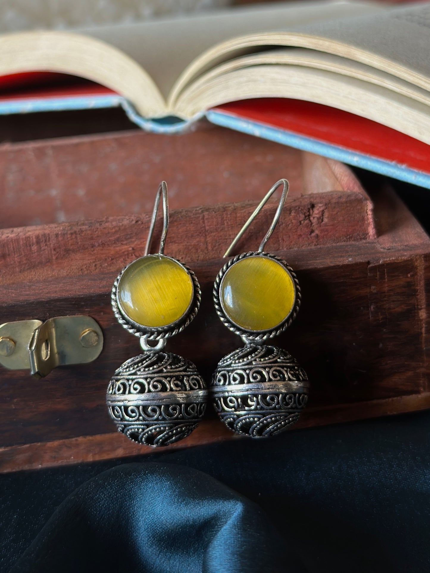 Candy 🍭 Jhumki | Monalisa Stone Jhumka / Hangings - Bloom - By Sushmita