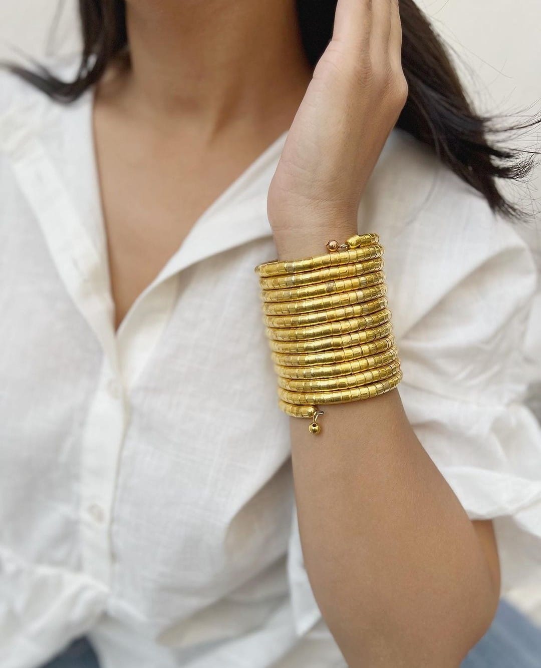 Coil Bracelet | Hand cuff - Bloom - By Sushmita