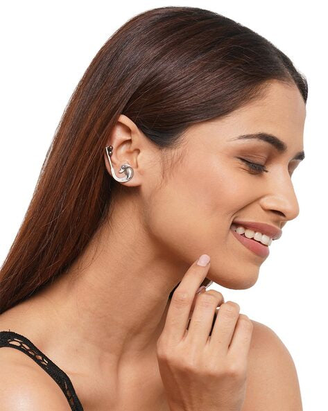 Peacock 🦚 | chain Ear - cuff | Statement Earrings | Bugadi - Bloom - By Sushmita