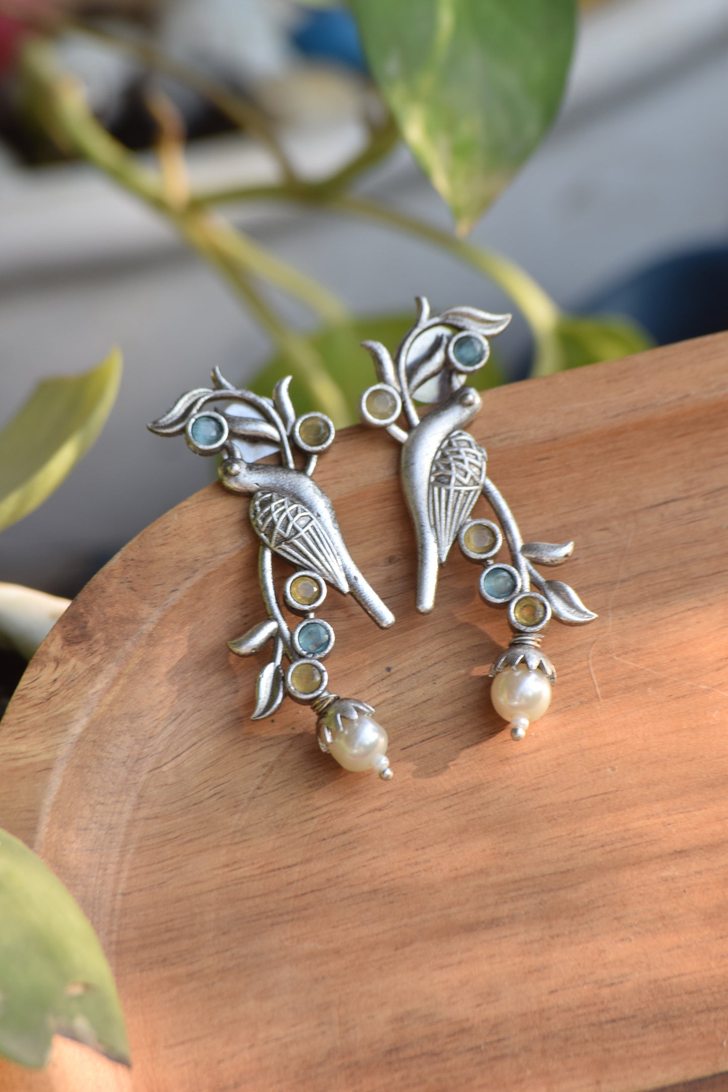 Qurbat Silver Earrings - Bloom - By Sushmita