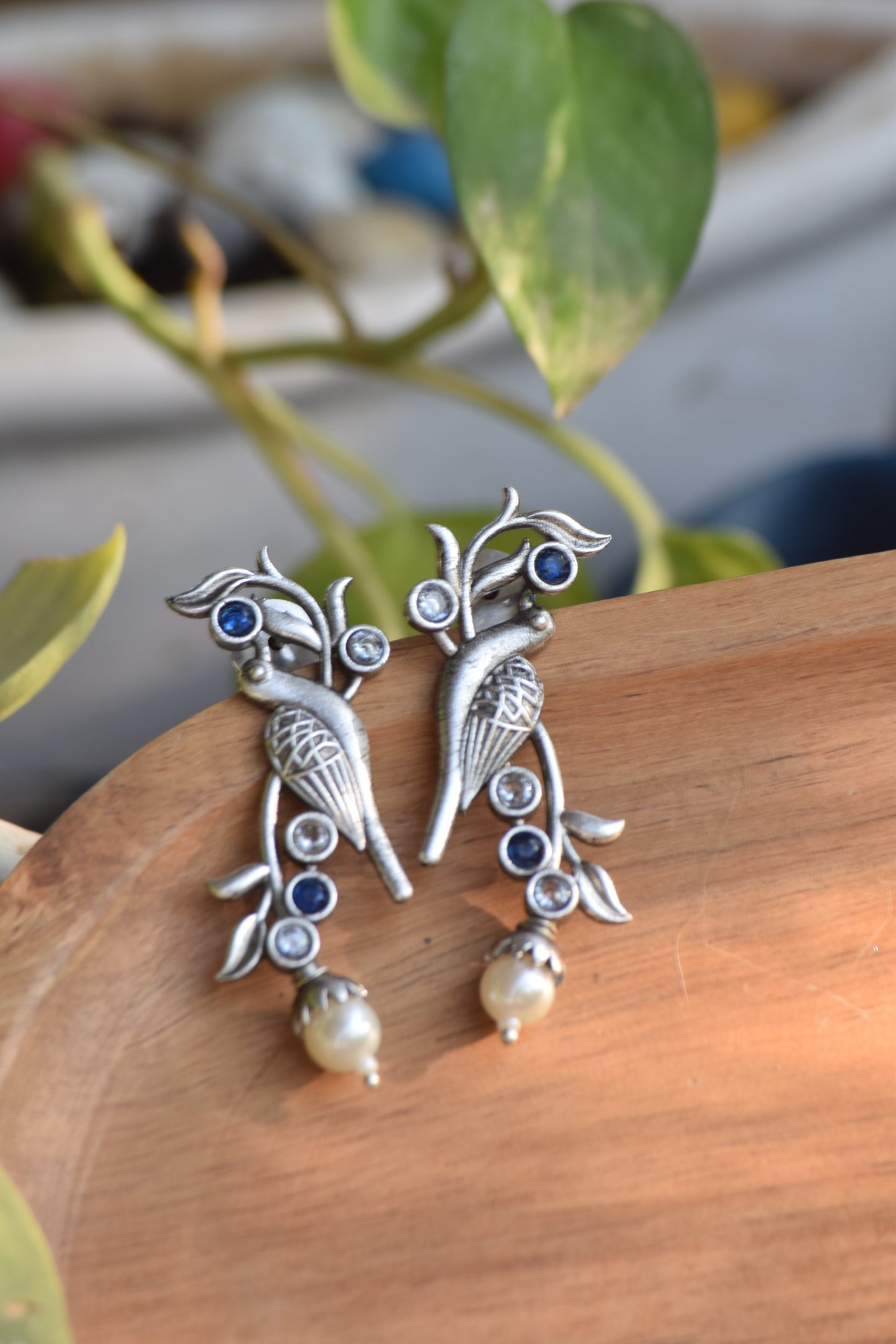 Qurbat Silver Earrings - Bloom - By Sushmita