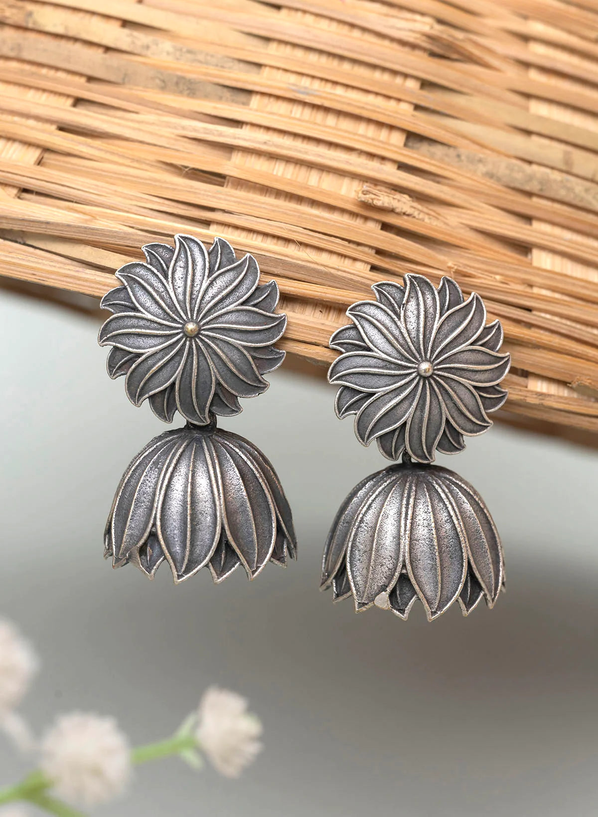 Flower Jhumka - Bloom - By Sushmita