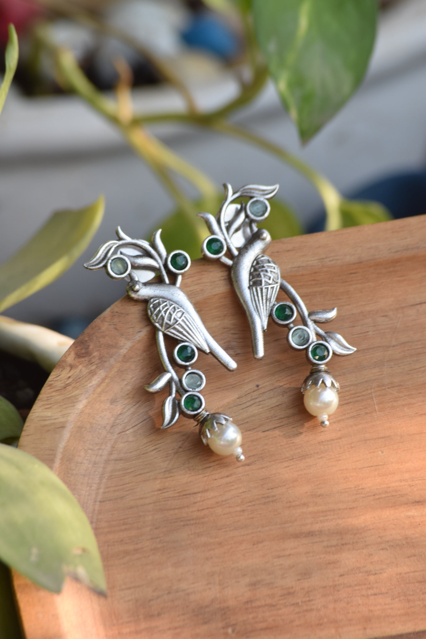 Qurbat Silver Earrings - Bloom - By Sushmita