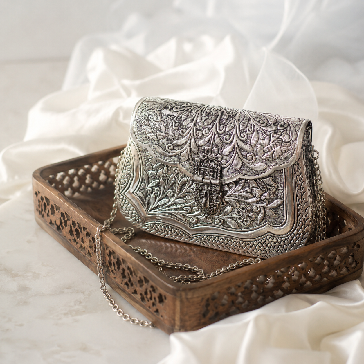 Chaandi bags | Silver purse