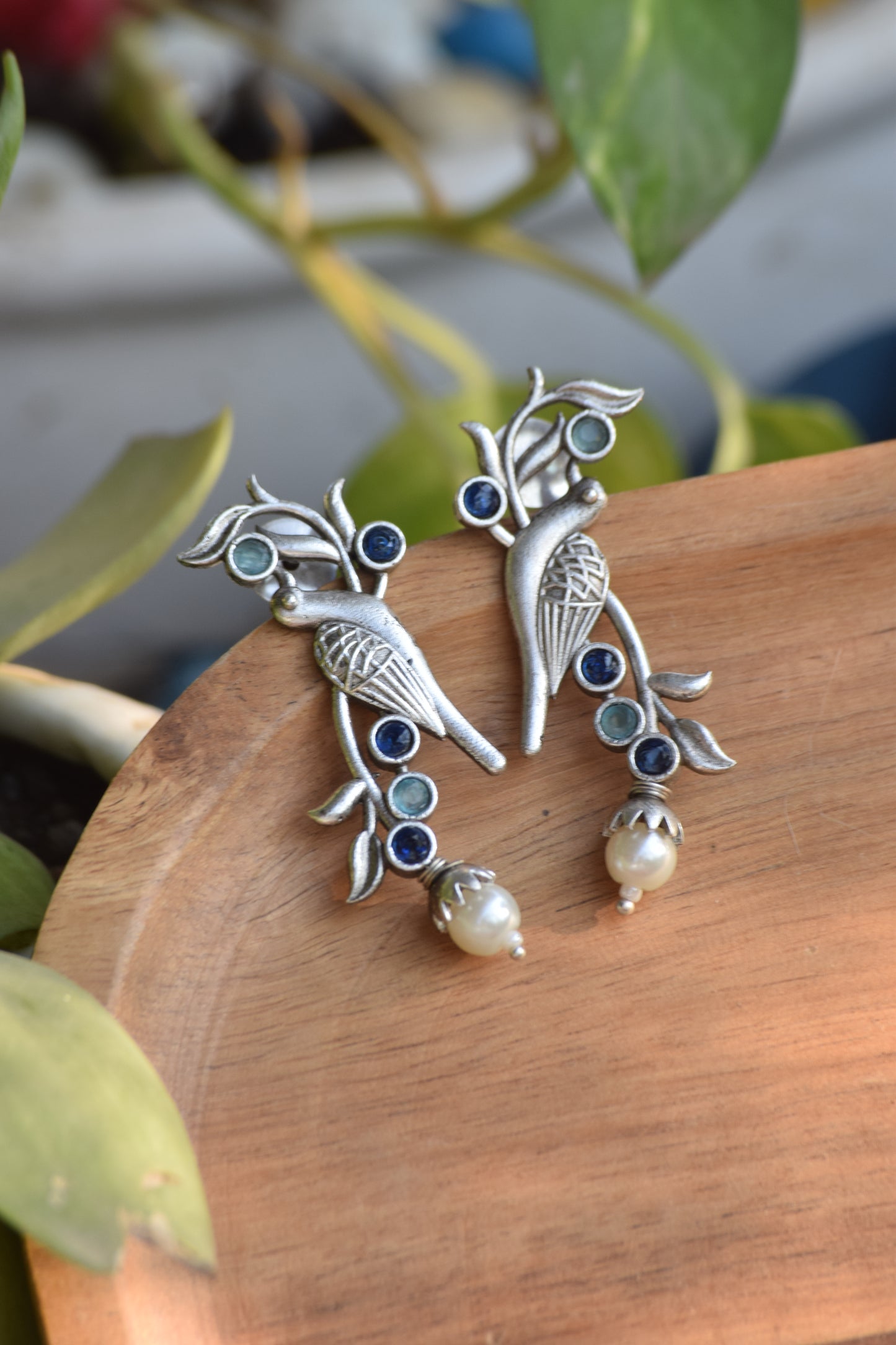 Qurbat Silver Earrings - Bloom - By Sushmita
