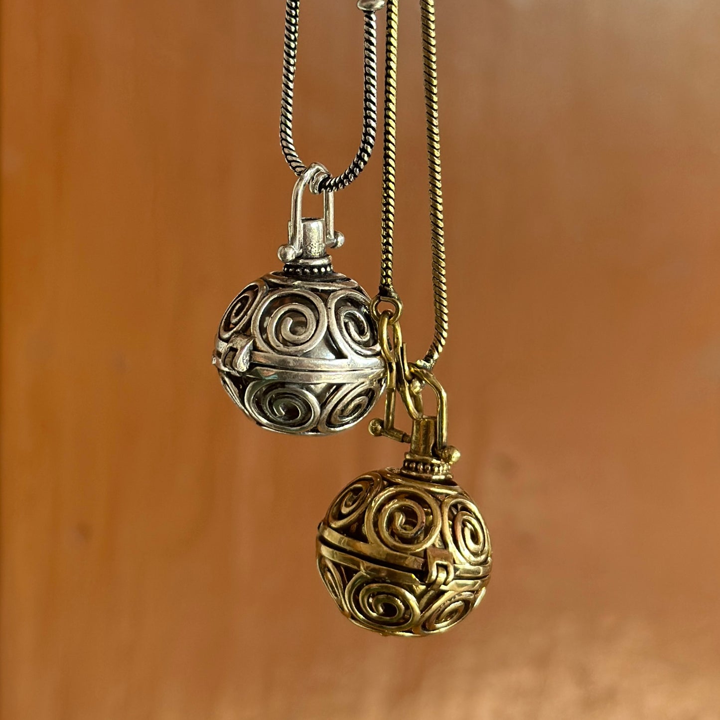 Harmony Ball locket with chain | Scent locket | perfume necklace - Bloom - By Sushmita