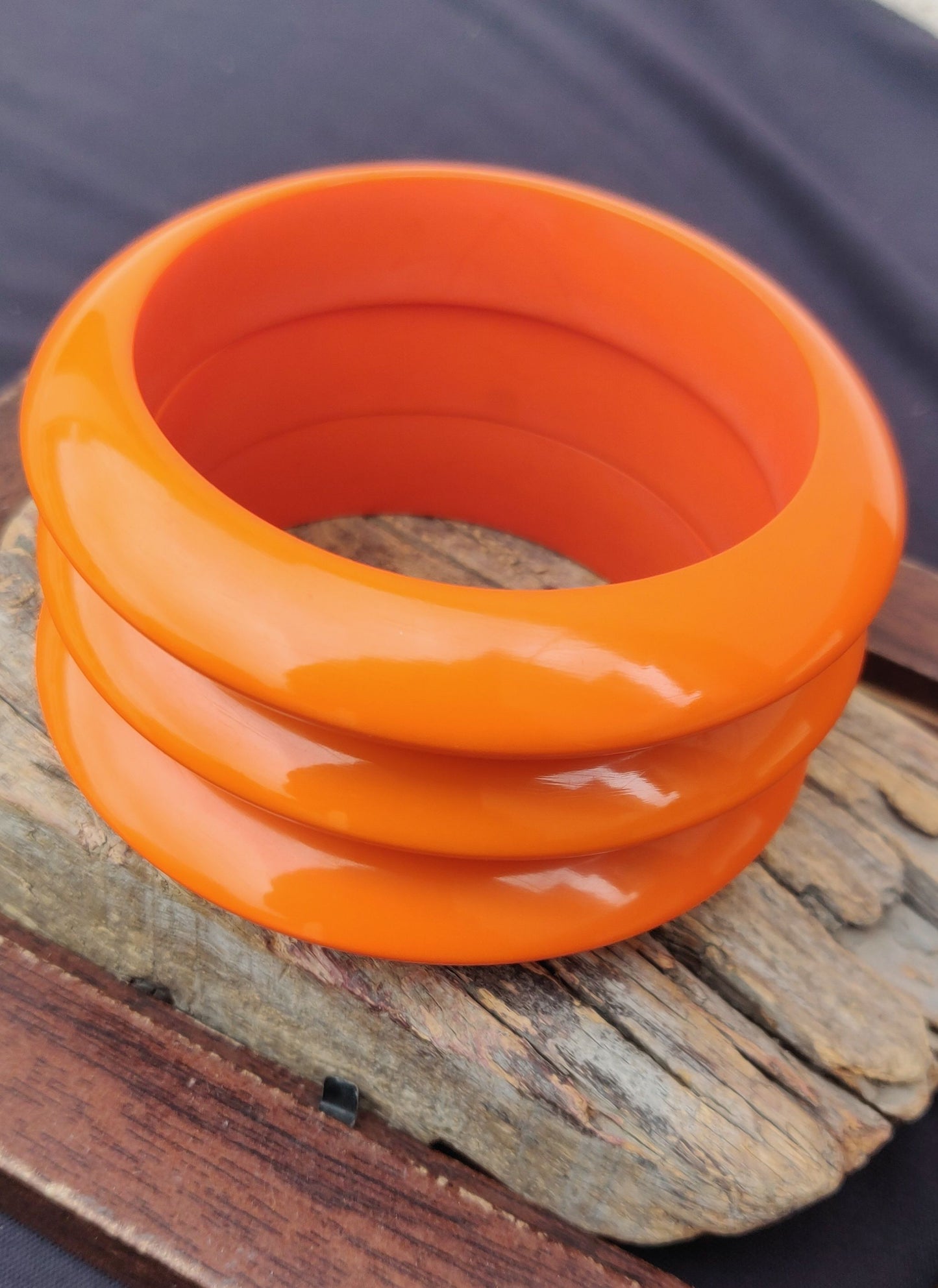 Resin Bracelet Stack / kada 3- piece set