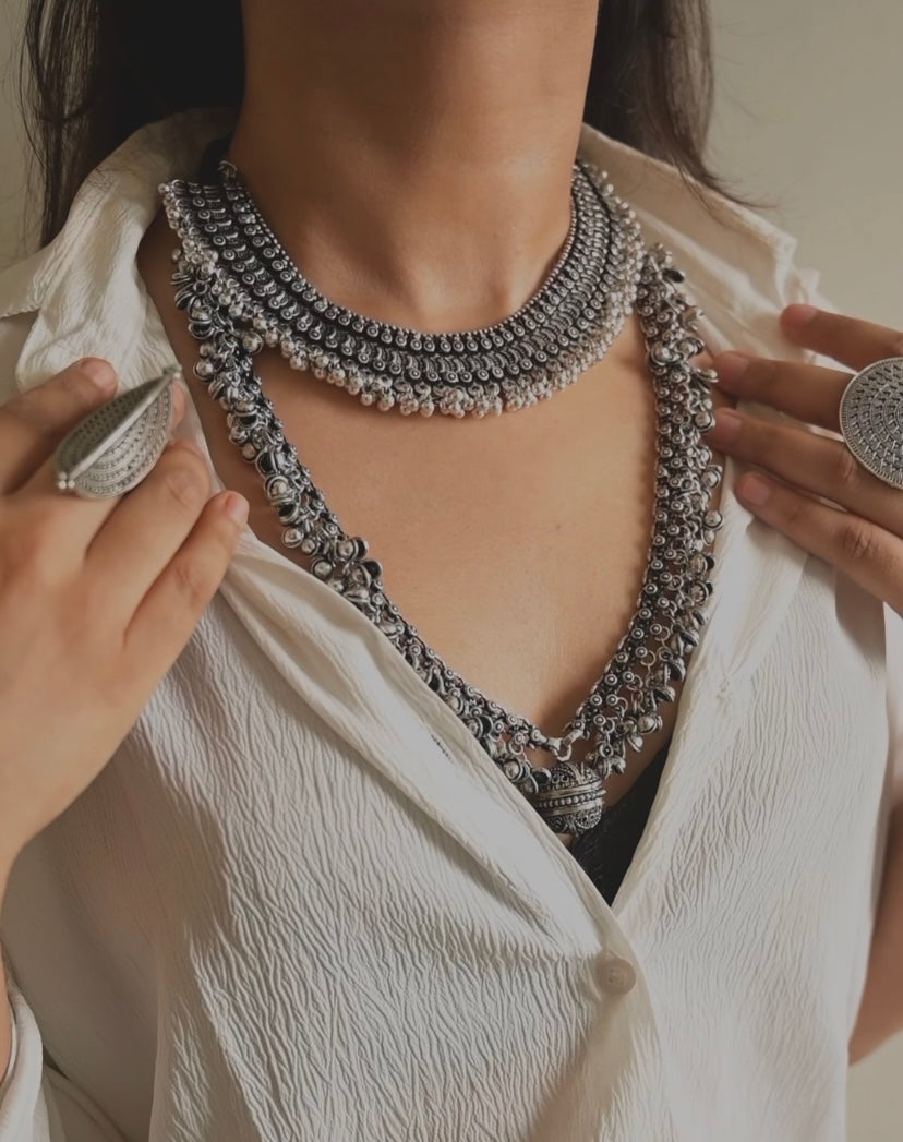 Afsa Necklace And Choker Combo - Bloom - By Sushmita