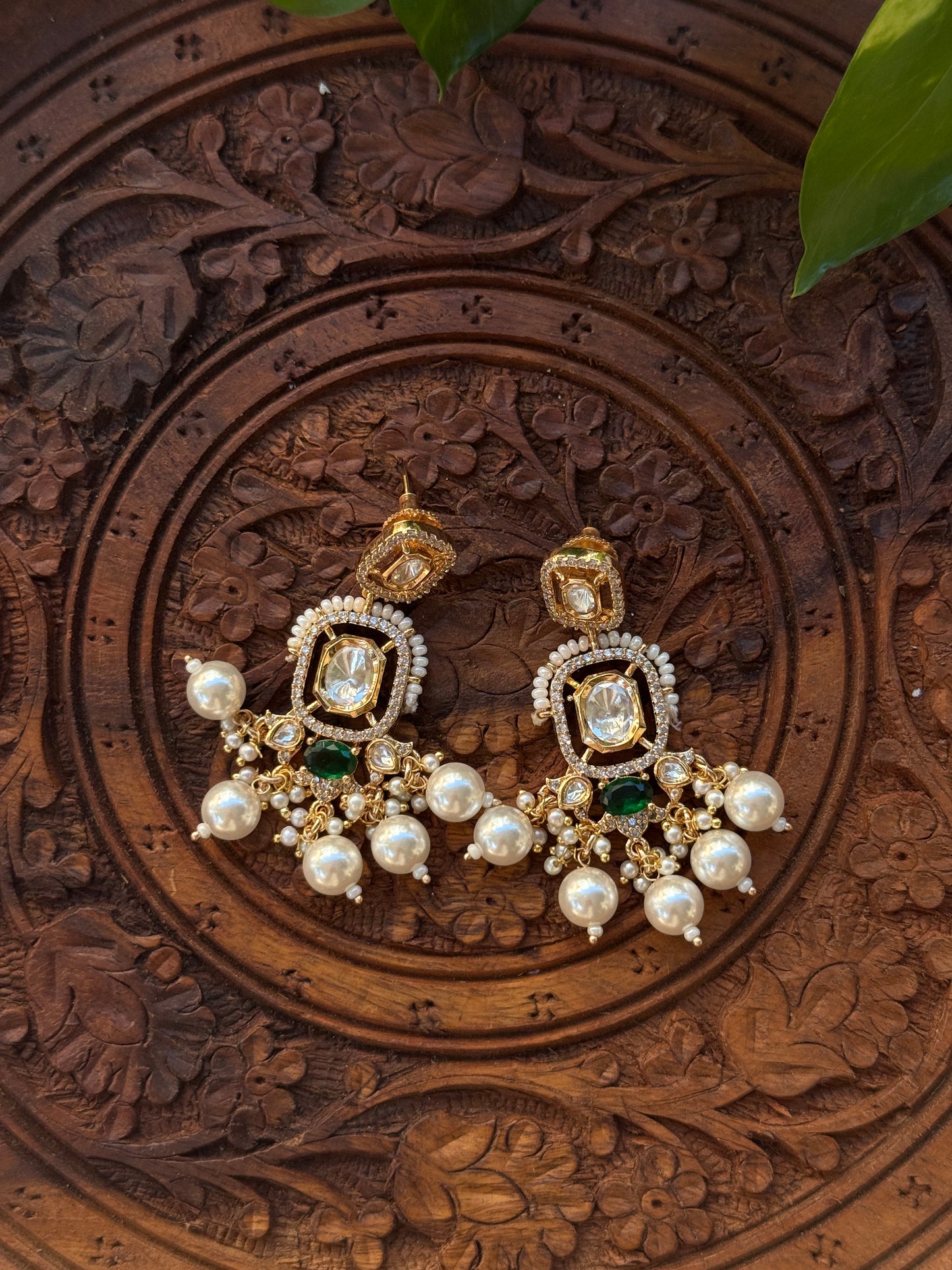 Swarna - heritage 18k gold plated kundan necklace set