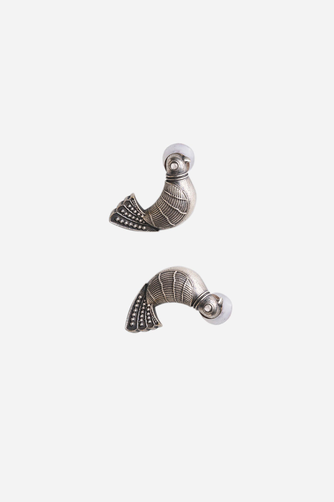 Birdie Silver Stud Earrings