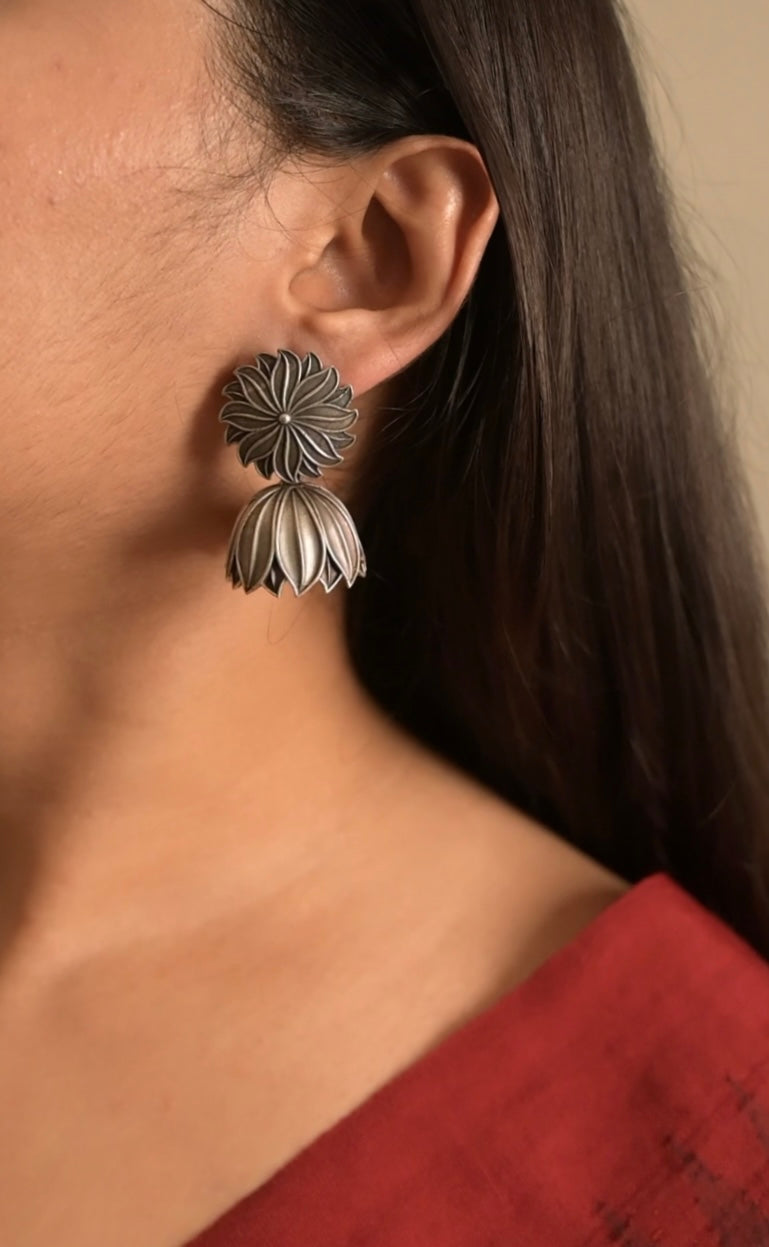 Flower Jhumka - Bloom - By Sushmita