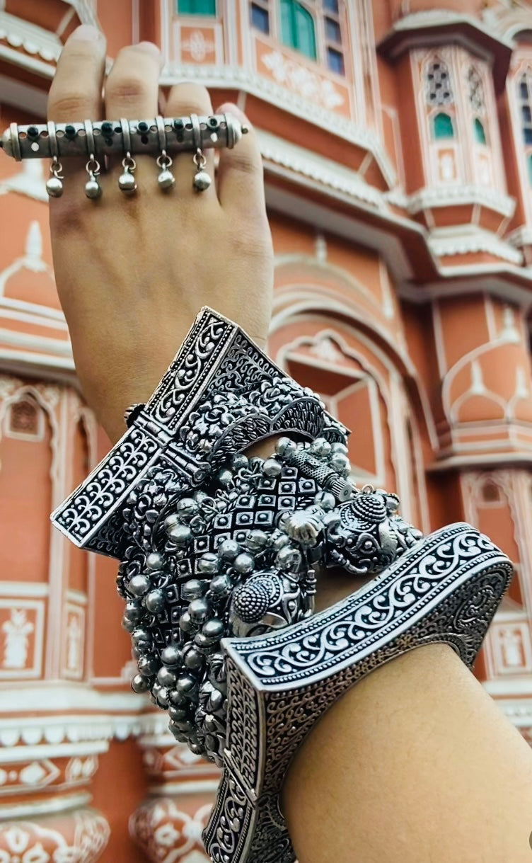 Maharani Bracelet Stack / kada 6- piece Set - Bloom - By Sushmita