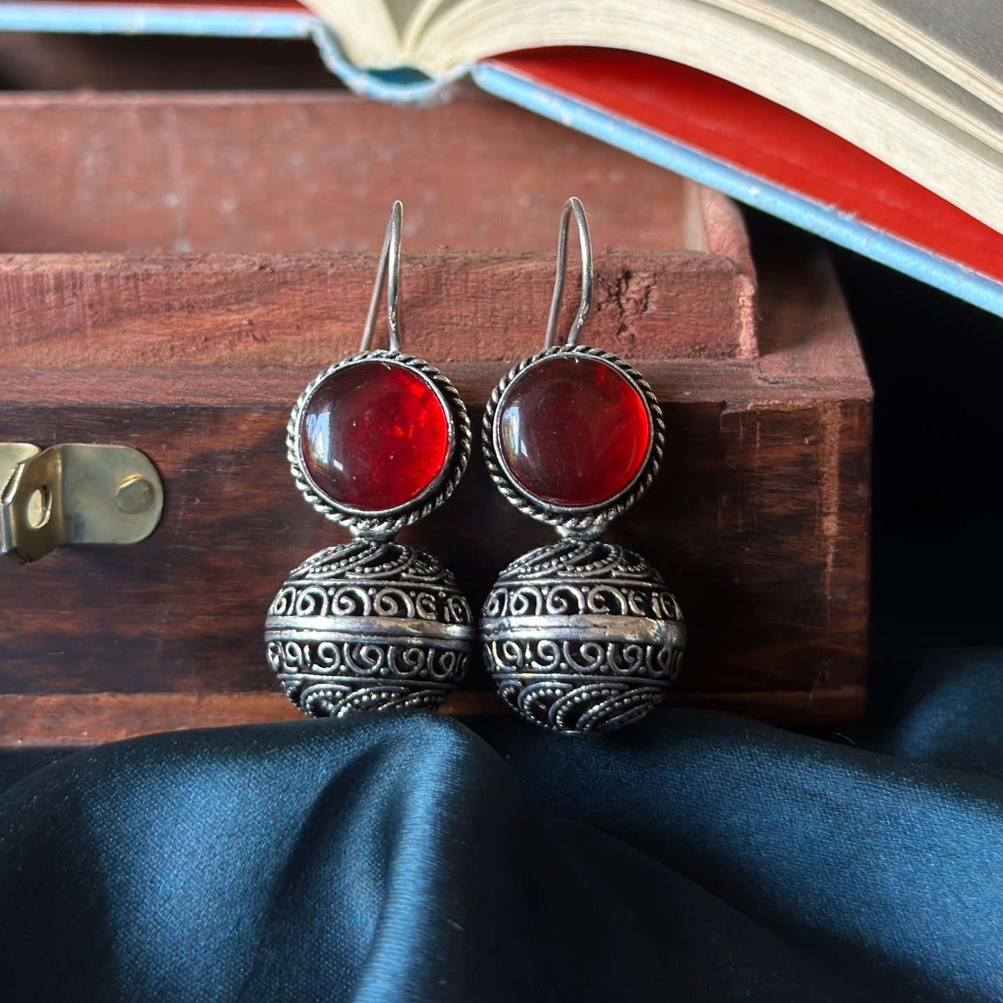 Candy 🍭 Jhumki | Monalisa Stone Jhumka / Hangings - Bloom - By Sushmita
