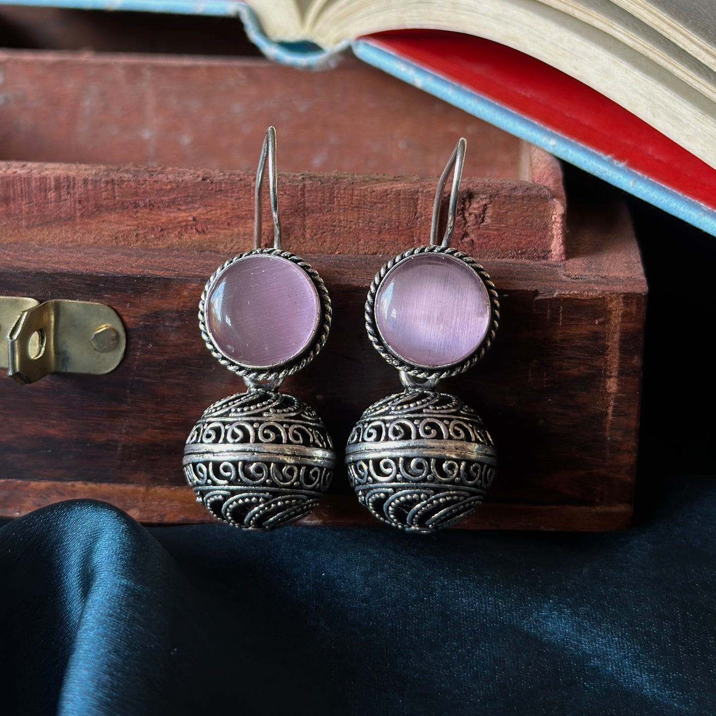 Candy 🍭 Jhumki | Monalisa Stone Jhumka / Hangings - Bloom - By Sushmita