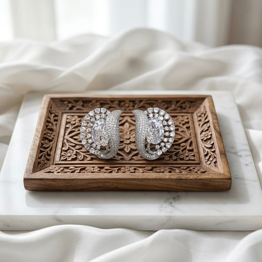 American Diamond Solitaire earrings