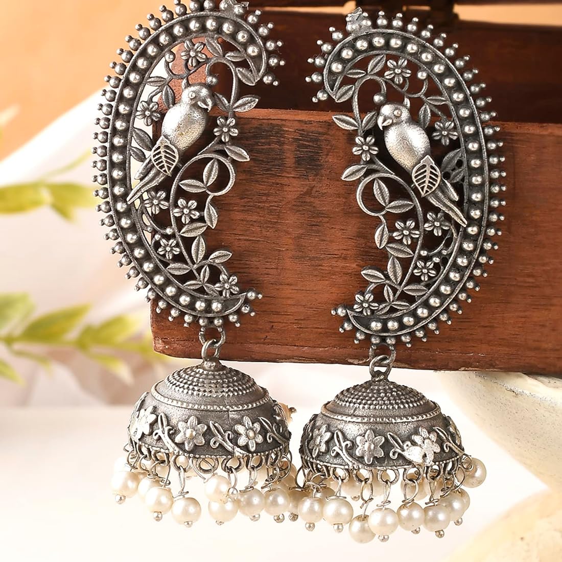 Ear cuff Jhumka - Bloom - By Sushmita