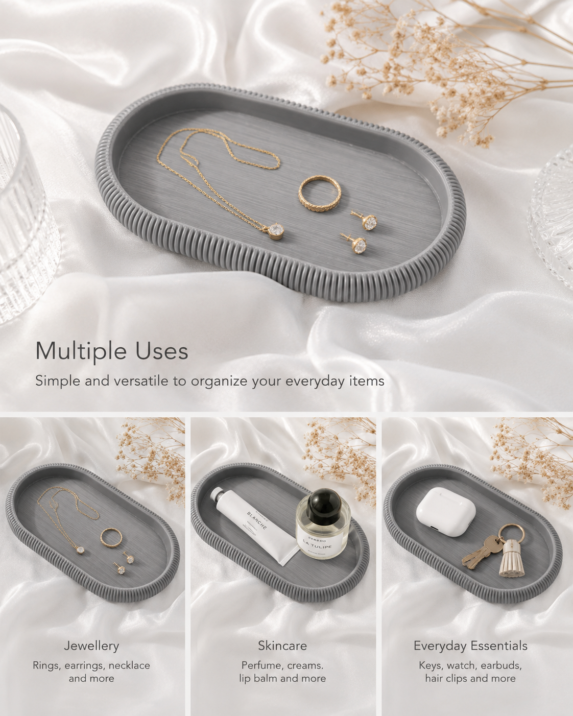 Japandi style jewelry tray / organiser