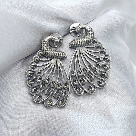 Arzoo Peacock Stud Earrings - Bloom - By Sushmita