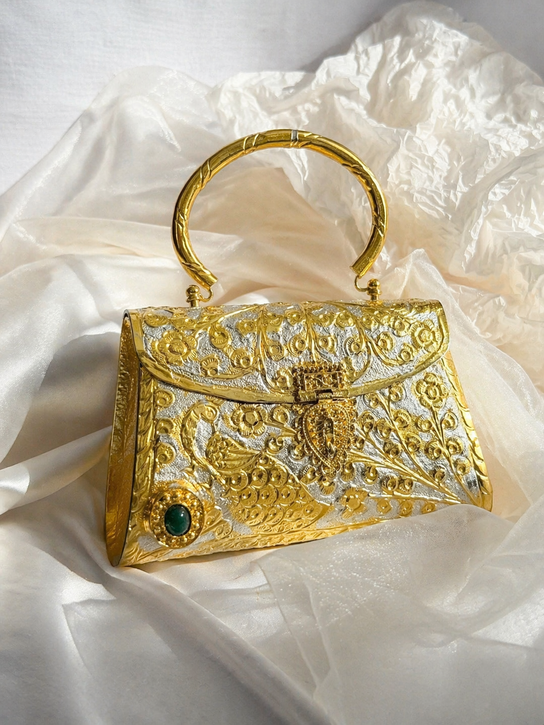 Dual tone Golden bags | Silver purse premium Quality