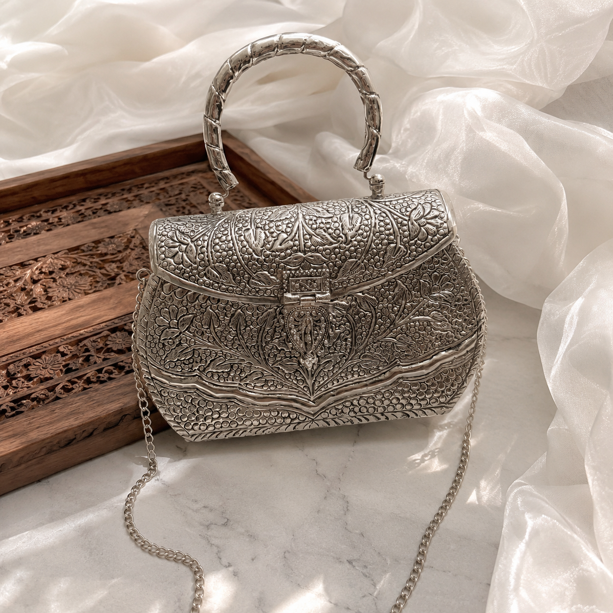 Chaandi bags | Silver purse