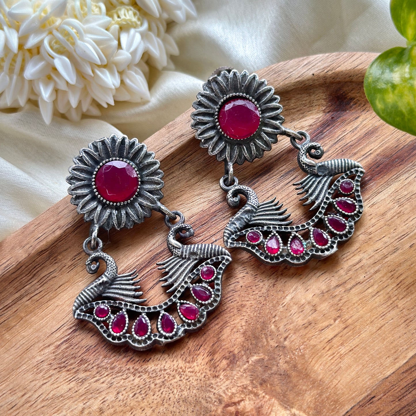 Color Stone Earrings - Bloom - By Sushmita