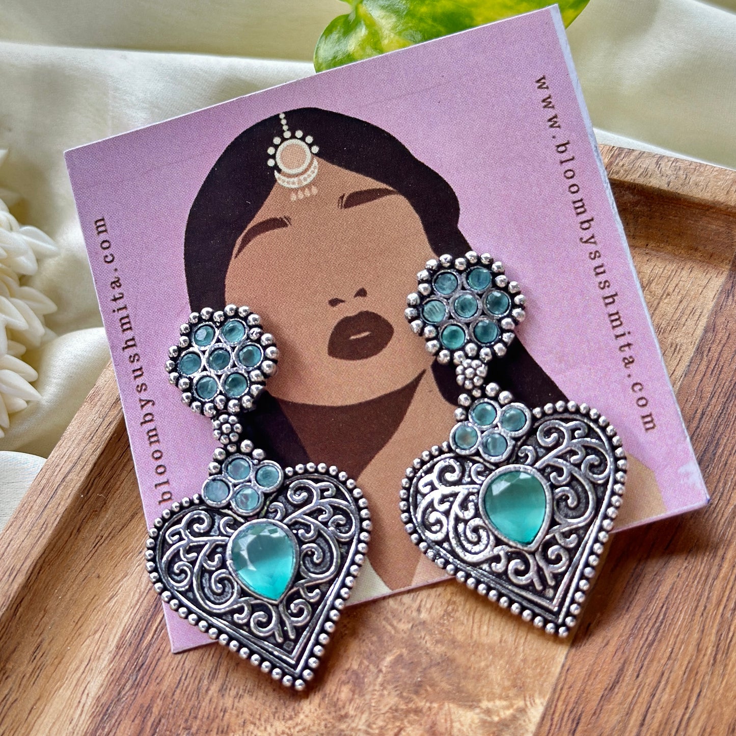 Color Stone Earrings - Bloom - By Sushmita