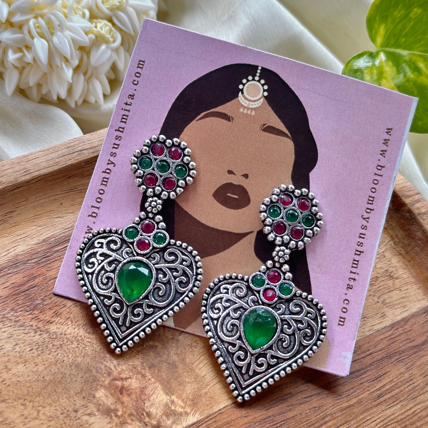 Color Stone Earrings - Bloom - By Sushmita