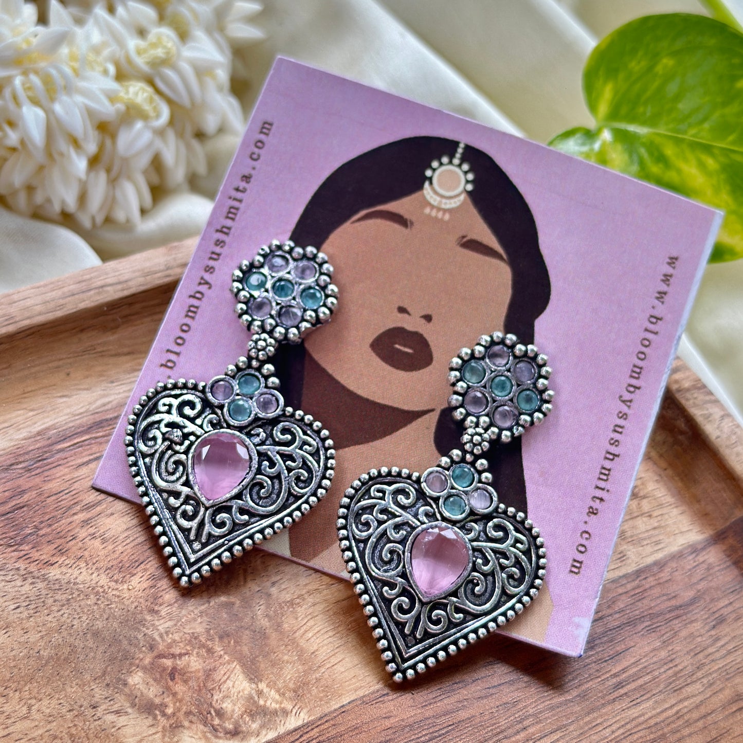 Color Stone Earrings - Bloom - By Sushmita
