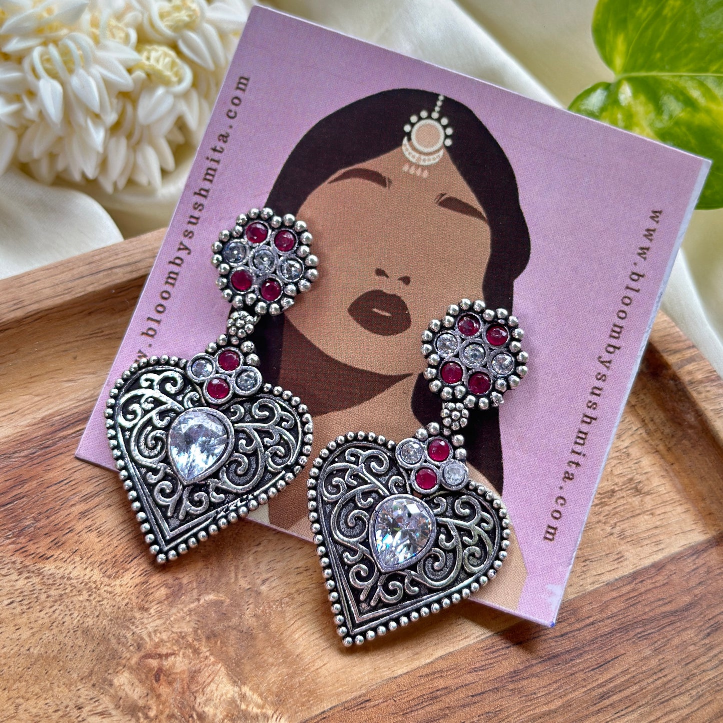 Color Stone Earrings - Bloom - By Sushmita