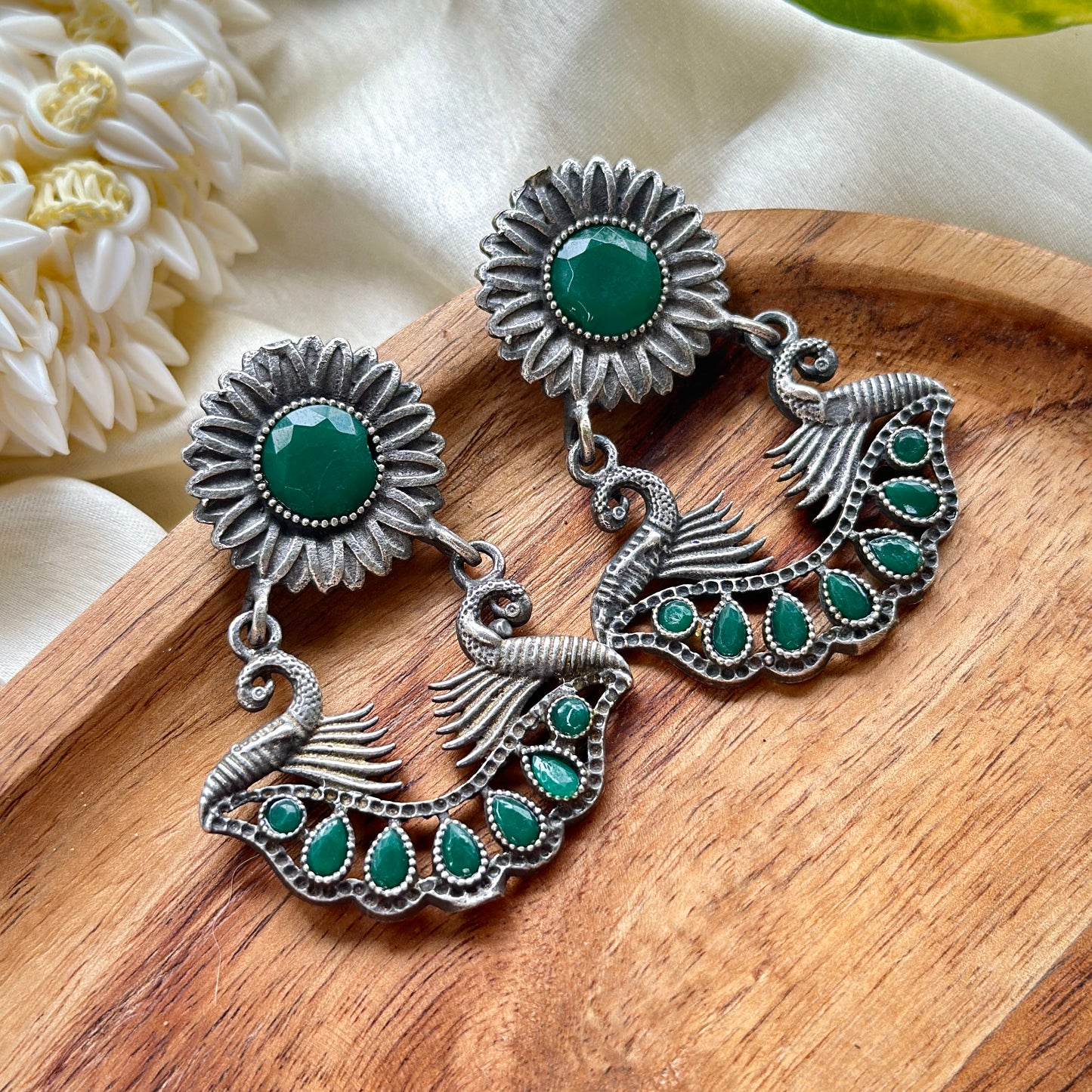 Color Stone Earrings - Bloom - By Sushmita