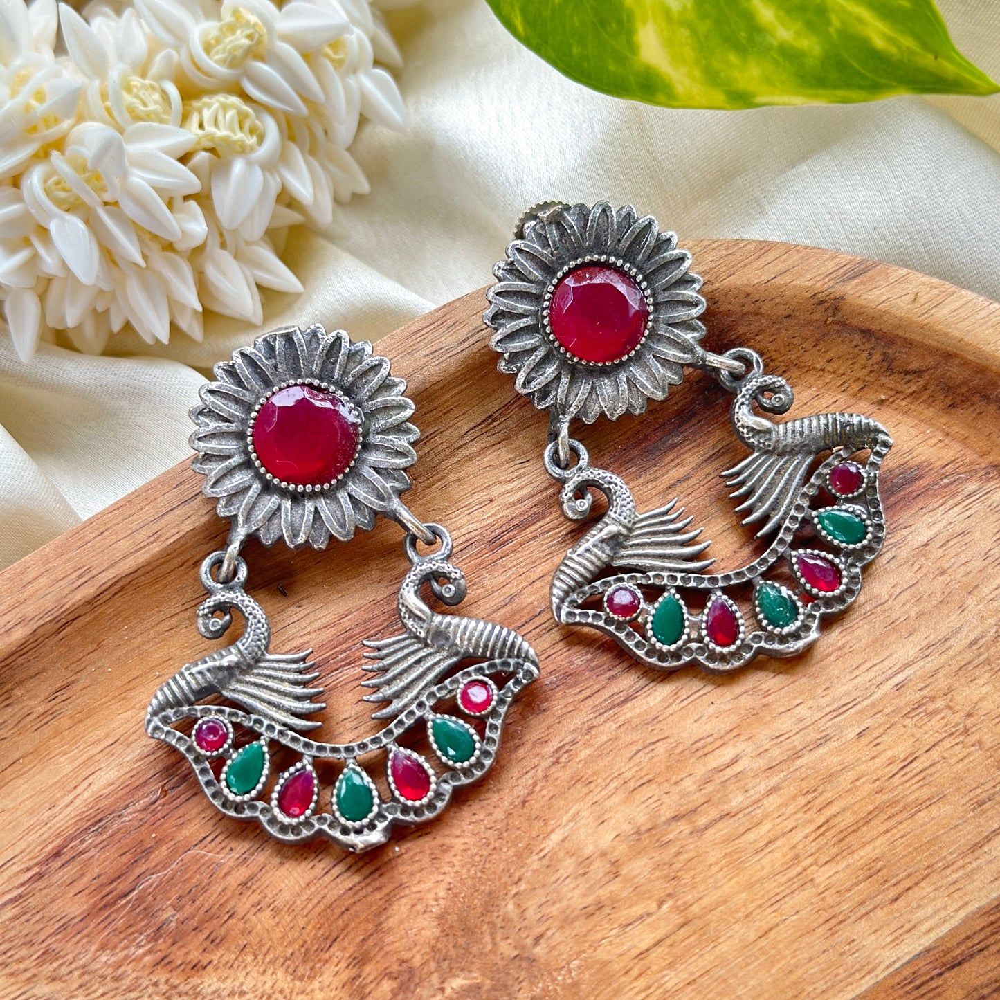 Color Stone Earrings - Bloom - By Sushmita