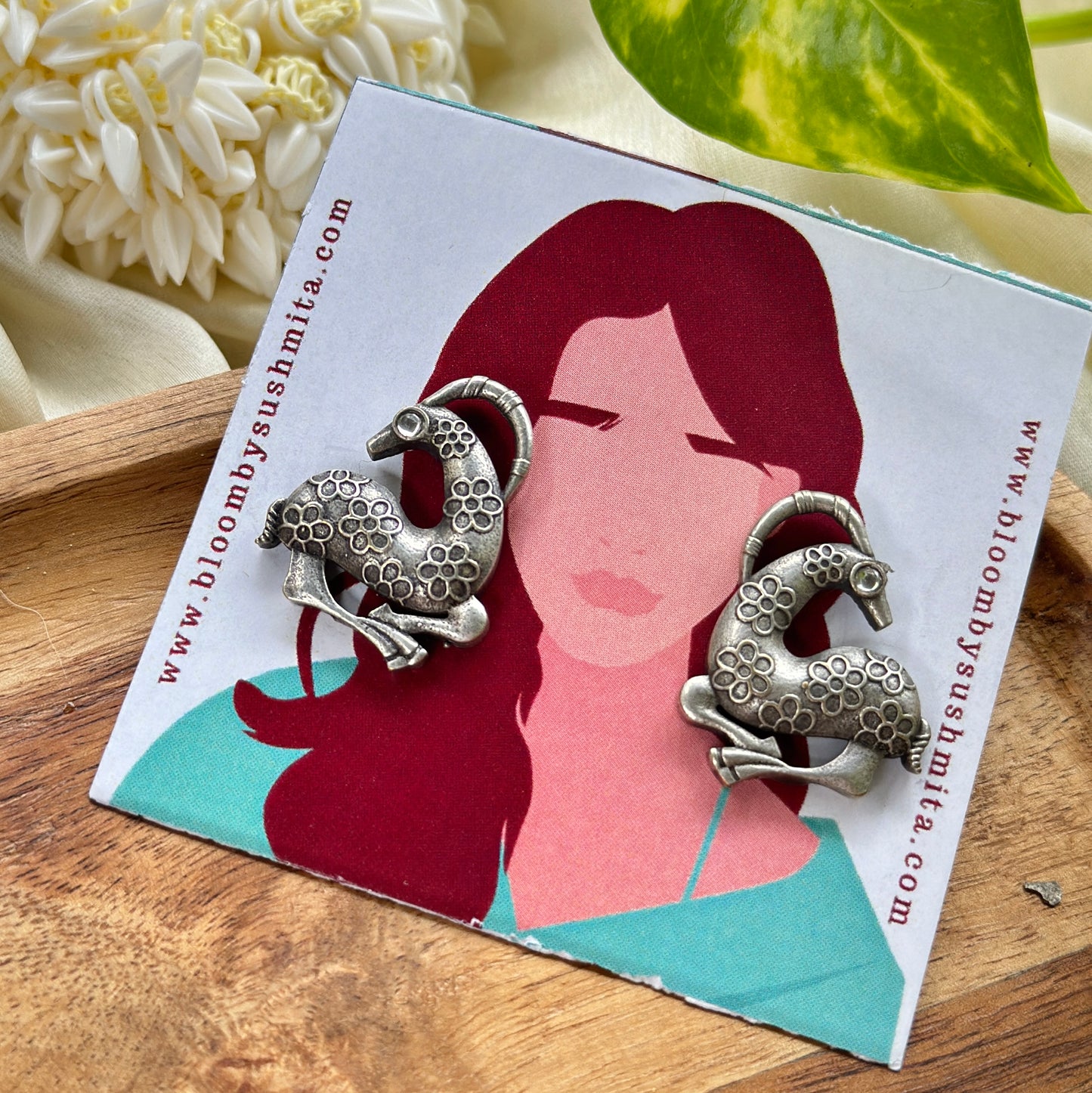 Bird Stud Earrings - Bloom - By Sushmita