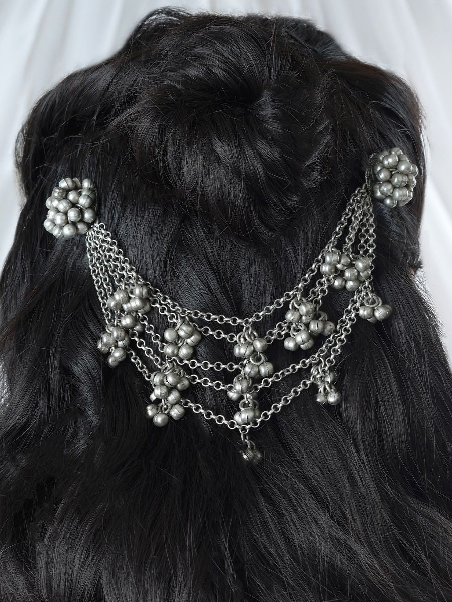 Alam | Ghungroo Hair Accessory | bun styling - Bloom - By Sushmita