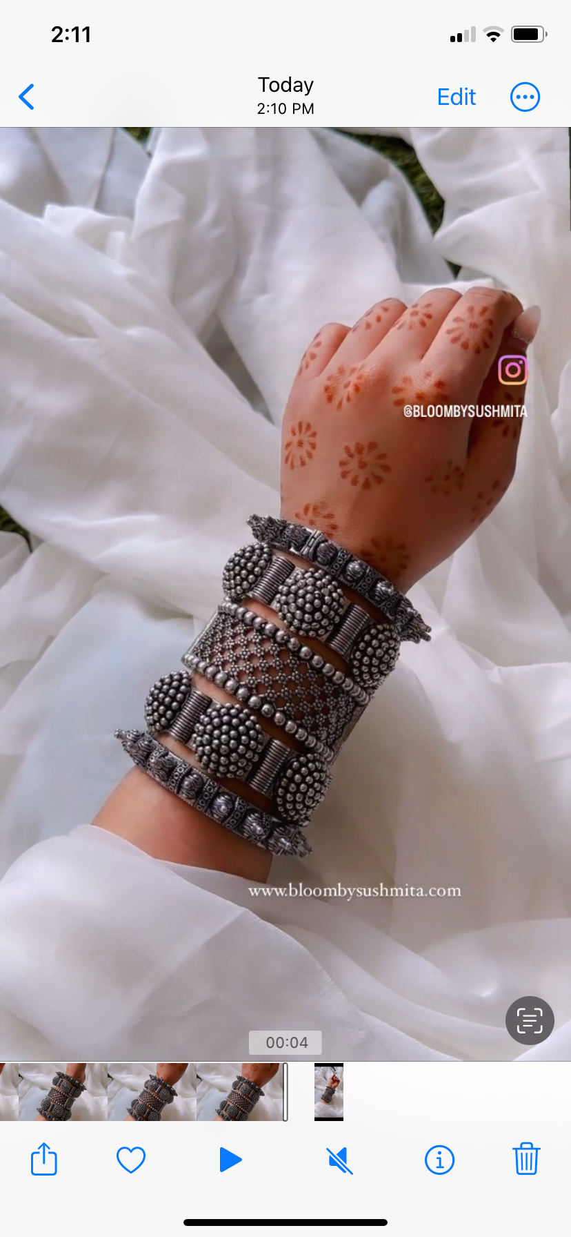 Bracelet / kada 5-piece Set - Bloom - By Sushmita
