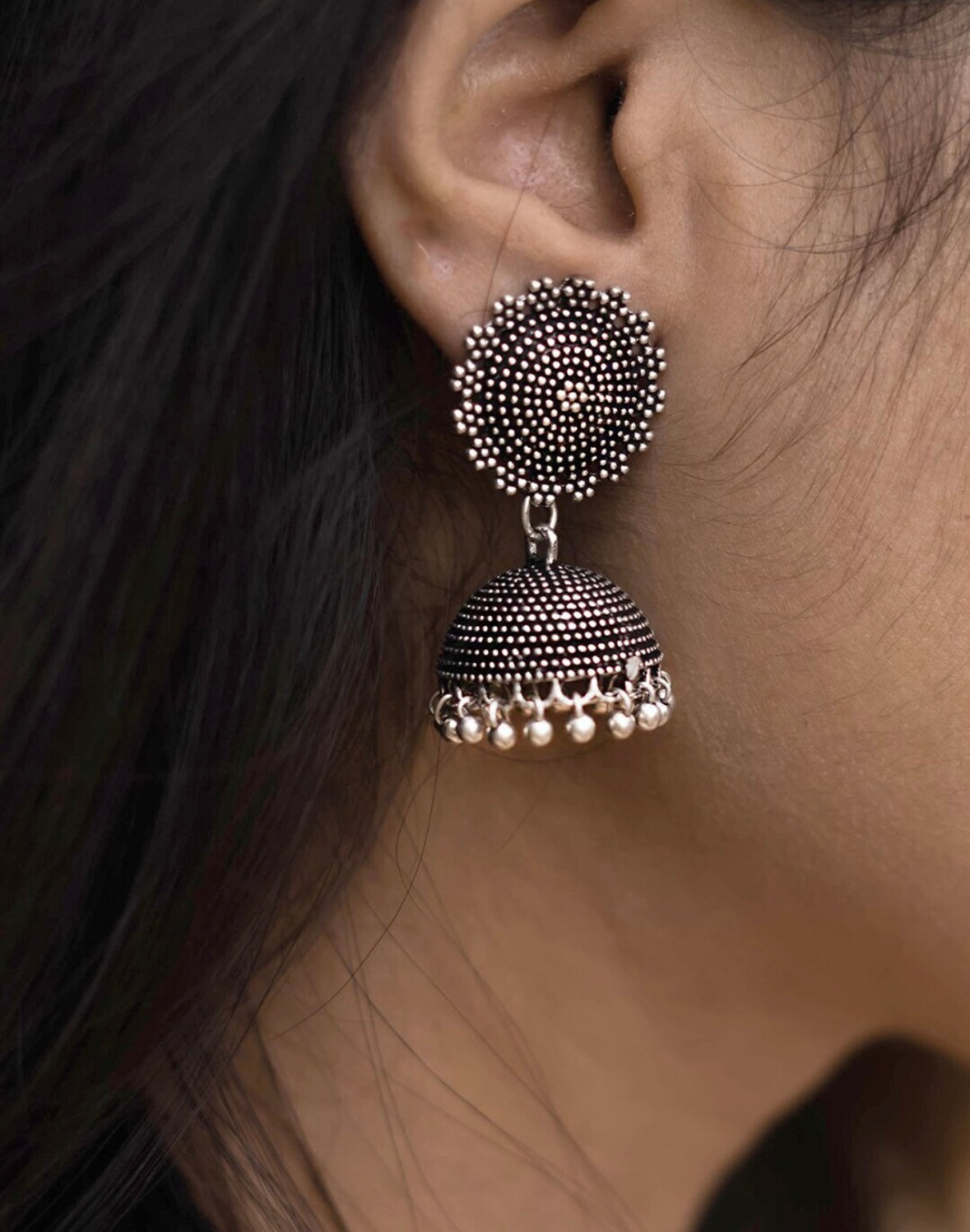daily wear jhumka - Bloom - By Sushmita