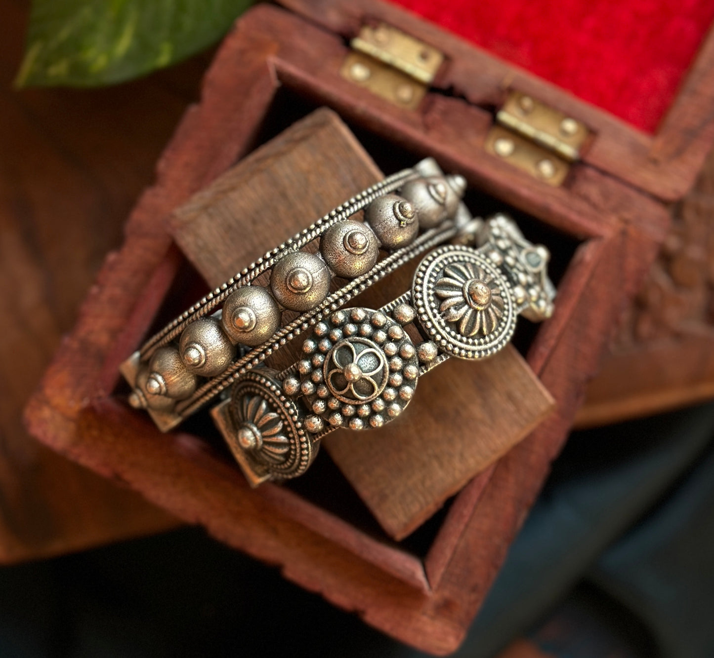Set Of Two Kada | Devi Bracelet - Bloom - By Sushmita