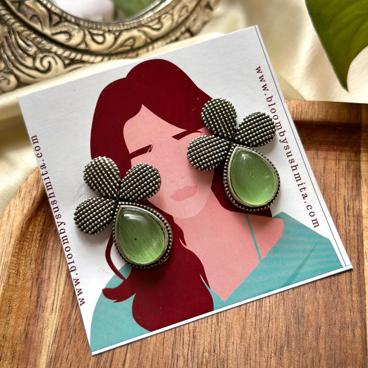 Monalisa Stone Earrings - Bloom - By Sushmita