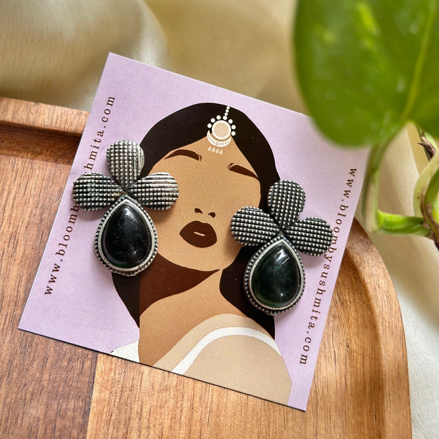 Monalisa Stone Earrings - Bloom - By Sushmita