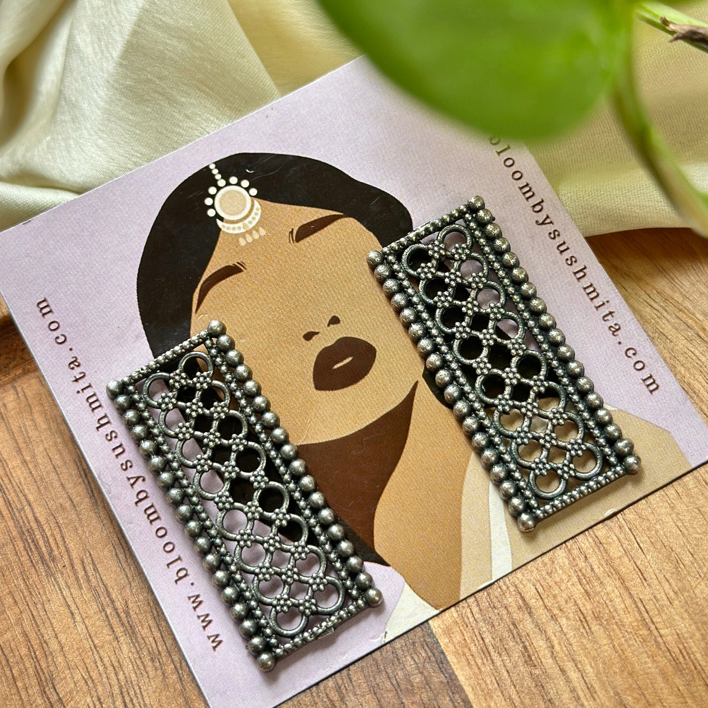Silver Stud Earrings - Bloom - By Sushmita