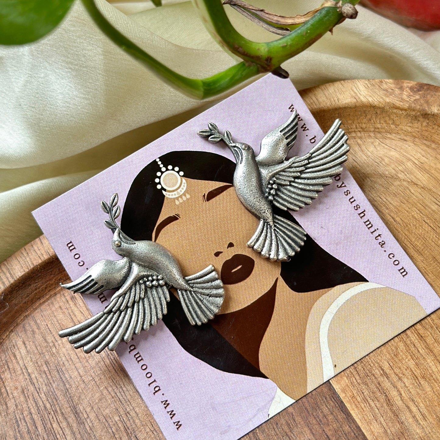 Chidiya Bird Stud Earrings - Bloom - By Sushmita