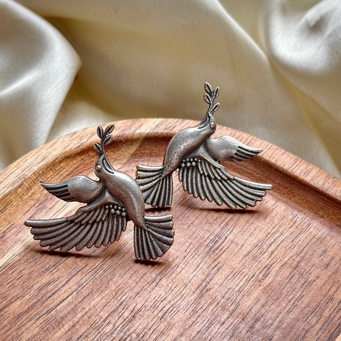 Chidiya Bird Stud Earrings - Bloom - By Sushmita