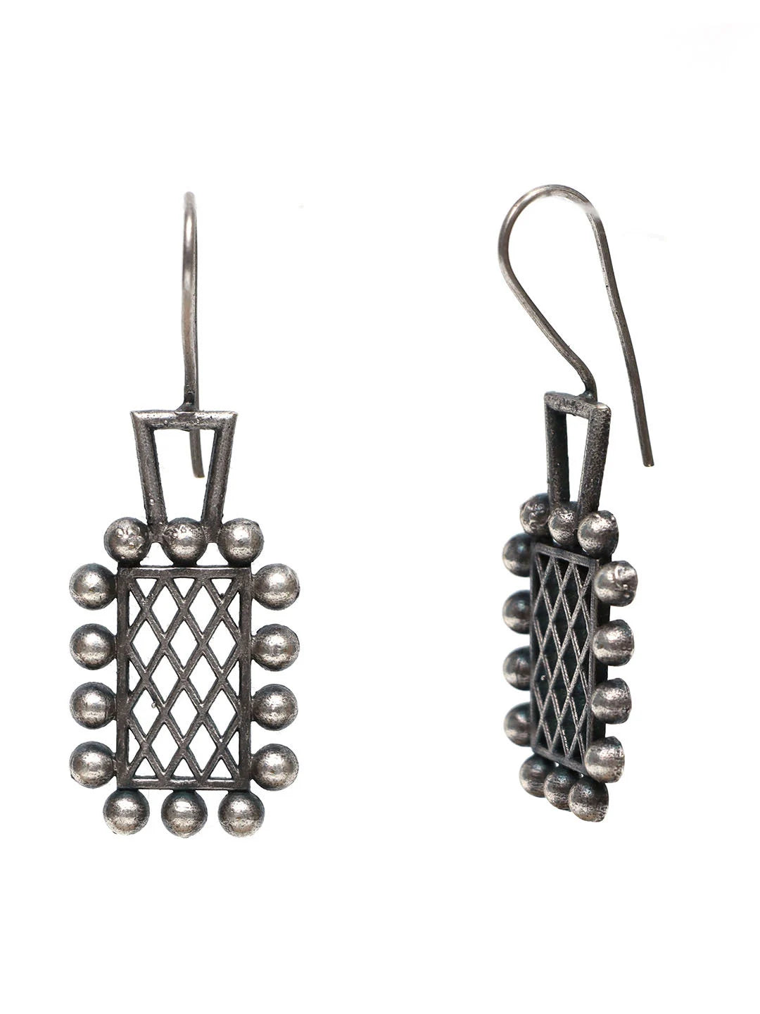 Jaali hanging earrings - Bloom - By Sushmita