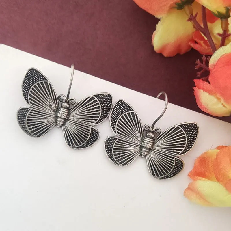 Butterfly Hanging Earrings - Bloom - By Sushmita
